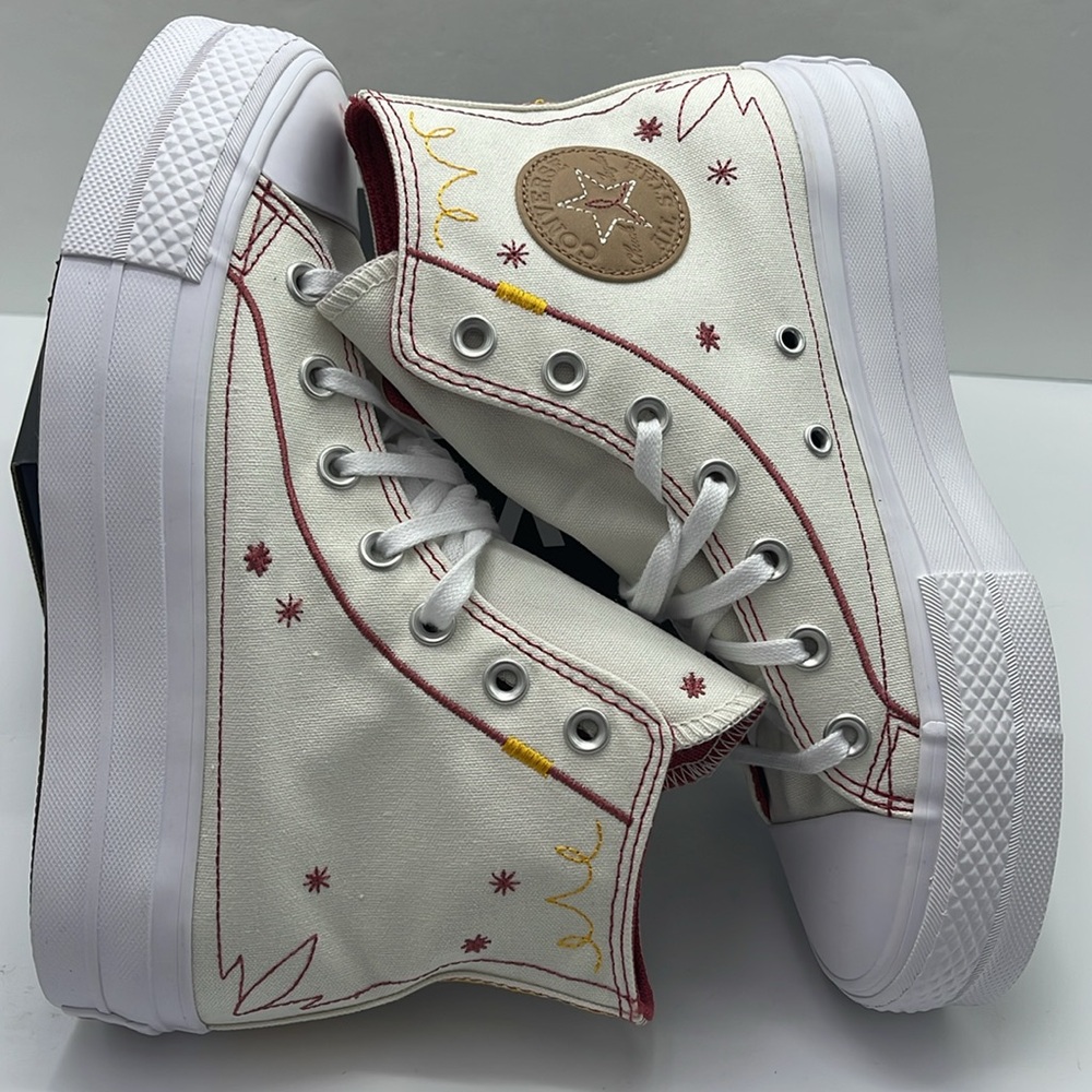 Converse Women's High-Top Platforms A13395C CTAS LIFT HI
EGRET/ASTRODUST/YELLOW - Picture 11 of 16